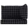 Euroalustest Diivani Istmepadjad 3 Tk, Must Ruudumuster, Kangas