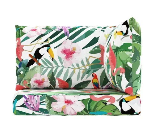 Palešu Dīvānu Matrači, 3 Gab., Krāsains Audums Vidaxl