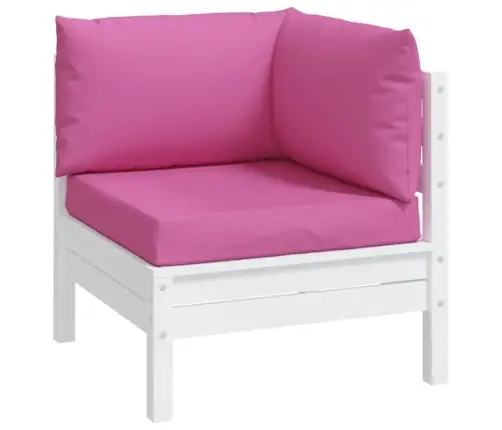 Palešu Dīvānu Matrači, 3 Gab., Rozā Audums Vidaxl