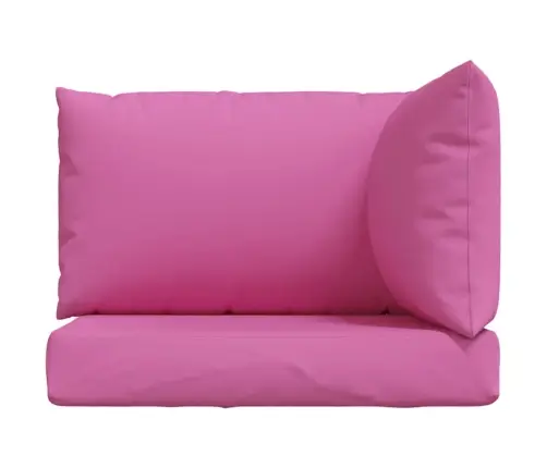 Palešu Dīvānu Matrači, 3 Gab., Rozā Audums Vidaxl
