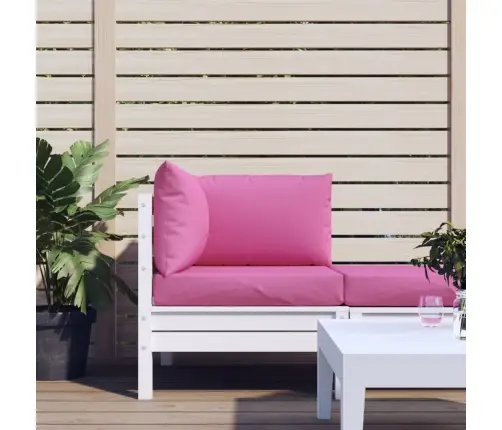 Palešu Dīvānu Matrači, 3 Gab., Rozā Audums Vidaxl