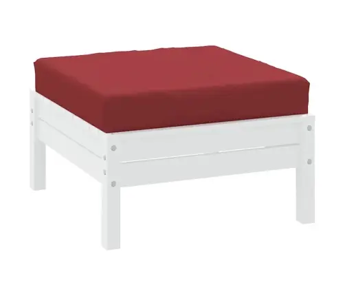 Palešu Matracis, 60X60X9,5 Cm, Oksforda Audums, Vīnsarkans Vidaxl