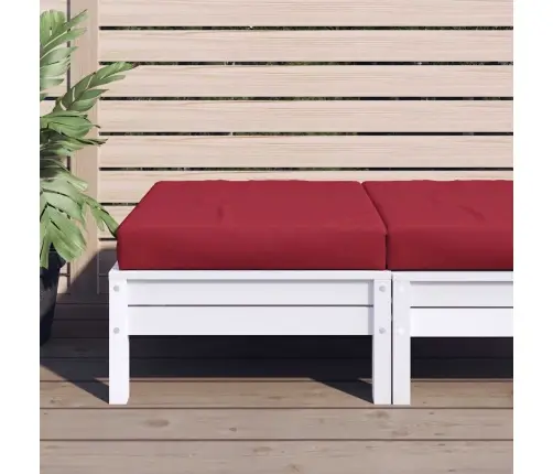 Palešu Matracis, 60X60X9,5 Cm, Oksforda Audums, Vīnsarkans Vidaxl