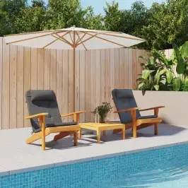 Adirondack Kėdės Pagalvėlės, 2Vnt., Antracito, Oksfordo Audinys