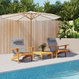 Adirondack Kėdės Pagalvėlės, 2Vnt., Pilkos, Oksfordo Audinys