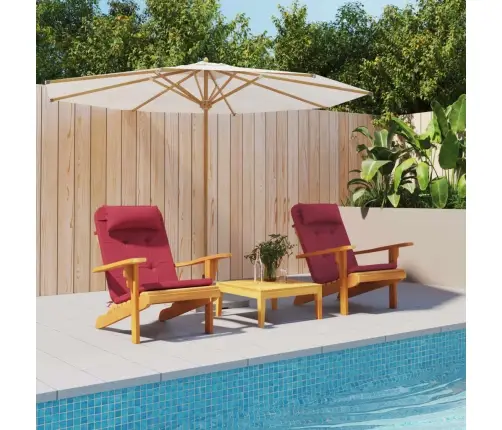 Dārza Krēslu Spilveni, 2 Gab., Oksforda Audums, Sarkani Vidaxl