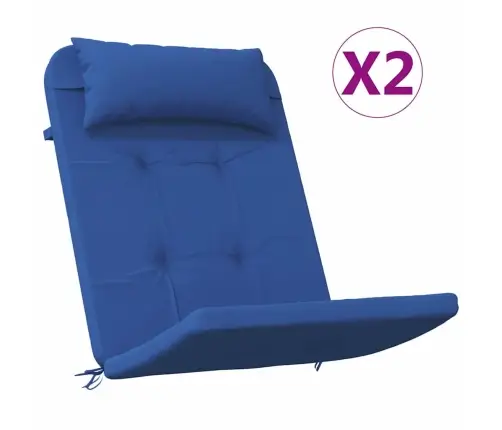 Toolipadjad 2 Pcs Sinine 58 X 77 X 4,5 Cm Oxfordi Kangas