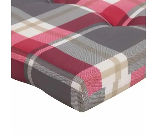 Krēsla Spilvens 2 Pcs Sarkans Rūtojums 58 X 77 X 4.5 Cm Vidaxl