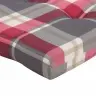 Krēsla Spilvens 2 Pcs Sarkans Rūtojums 58 X 77 X 4.5 Cm Vidaxl