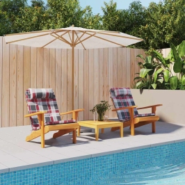 Krēsla Spilvens 2 Pcs Sarkans Rūtojums 58 X 77 X 4.5 Cm Vidaxl