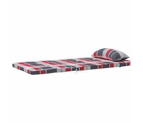 Krēsla Spilvens 2 Pcs Sarkans Rūtojums 58 X 77 X 4.5 Cm Vidaxl