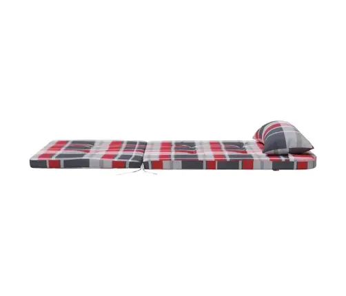 Krēsla Spilvens 2 Pcs Sarkans Rūtojums 58 X 77 X 4.5 Cm Vidaxl