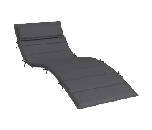 Saulės Gulto Čiužinukas, Antracito Spalvos, 180X60X4cm Audinys