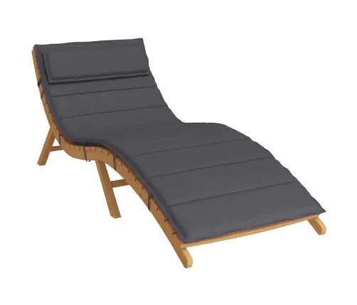 Saulės Gulto Čiužinukas, Antracito Spalvos, 180X60X4cm Audinys