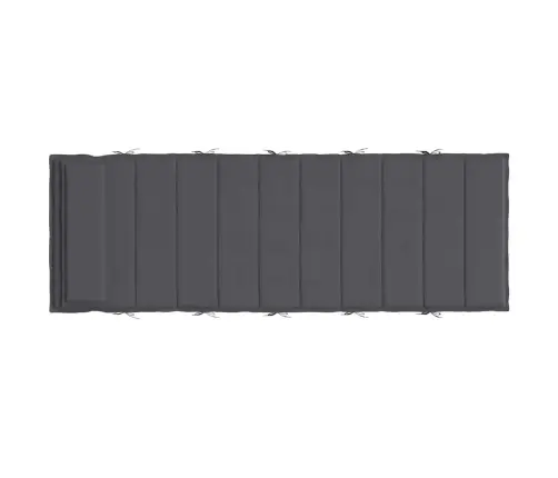 Saulės Gulto Čiužinukas, Antracito Spalvos, 180X60X4cm Audinys