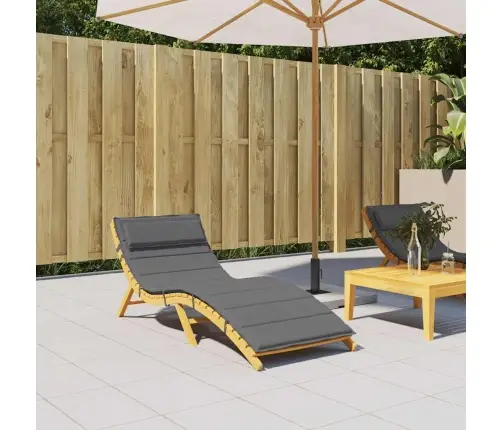 Saulės Gulto Čiužinukas, Antracito Spalvos, 180X60X4cm Audinys