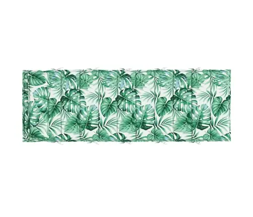 Sauļošanās Krēsla Matracis, 180X60X4 Cm, Audums, Lapu Apdruka Vidaxl