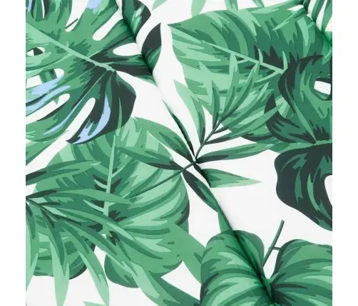 Sauļošanās Krēsla Matracis, 180X60X4 Cm, Audums, Lapu Apdruka Vidaxl