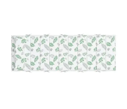 Saules Atpūtas Spilvens Balts Un Zaļš 178 X 60 X 4 Cm Vidaxl