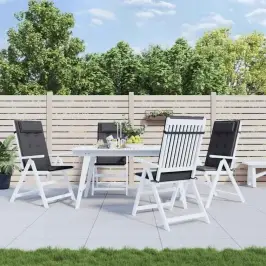 Dārza Krēslu Spilveni, 4 Gab., Oksforda Audums, Pelēki Vidaxl