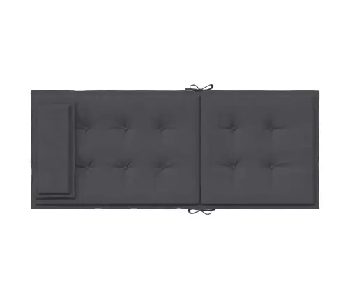 Kõrge Seljatoega Toolipadjad 6 Tk, Antratsiithall, Kangas