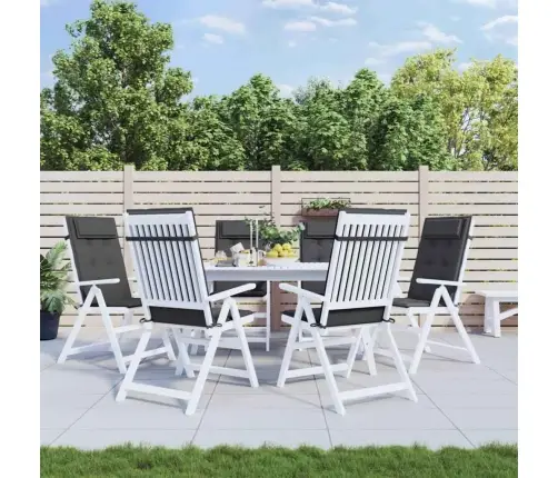 Kõrge Seljatoega Toolipadjad 6 Tk, Antratsiithall, Kangas