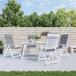 Dārza Krēslu Spilveni, 4 Gab., Oksforda Audums, Pelēki Vidaxl