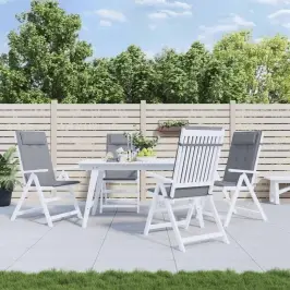 Dārza Krēslu Spilveni, 6 Gab., Oksforda Audums, Pelēki Vidaxl