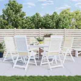 Kėdės Pagalvėlės, 6Vnt., Kreminės Spalvos, Oksfordo Audinys