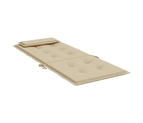 Dārza Krēslu Spilveni, 2 Gab., Bēšs Oksforda Audums Vidaxl