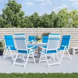 Dārza Krēslu Spilveni, 6 Gab., Gaiši Zils Oksforda Audums Vidaxl