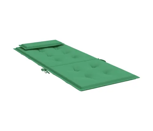 Kõrge Seljatoega Toolipadjad 6 Tk, Roheline, Oxford Kangas