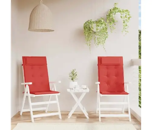 Dārza Krēslu Spilveni, 2 Gab., Sarkans Oksforda Audums Vidaxl