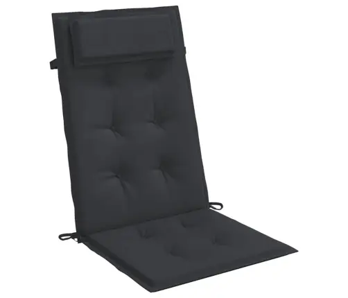 Dārza Krēslu Spilveni, 6 Gab., Melns Oksforda Audums Vidaxl