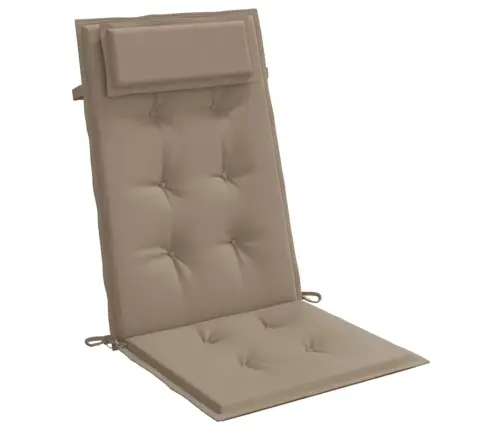 Dārza Krēslu Spilveni, 4 Gab., Pelēkbrūns Oksforda Audums Vidaxl