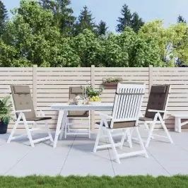 Dārza Krēslu Spilveni, 4 Gab., Pelēkbrūns Oksforda Audums Vidaxl