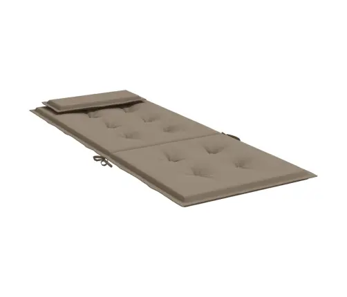 Kõrge Seljatoega Toolipadjad 6 Tk, Pruunikashall, Oxford Kangas