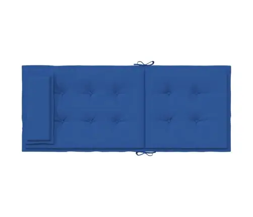 Kõrge Seljatoega Toolipadjad 2 Tk, Sügavsinine, Oxford Kangas