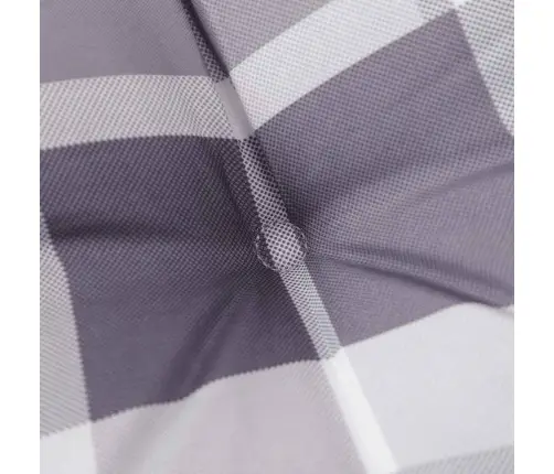 Dārza Krēslu Spilveni, 4 Gab., Pelēki Rūtots Oksforda Audums Vidaxl