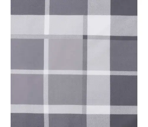 Dārza Krēslu Spilveni, 4 Gab., Pelēki Rūtots Oksforda Audums Vidaxl