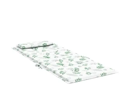 Kõrge Seljatoega Toolipadjad 6 Tk, Lehemuster, Oxford Kangas