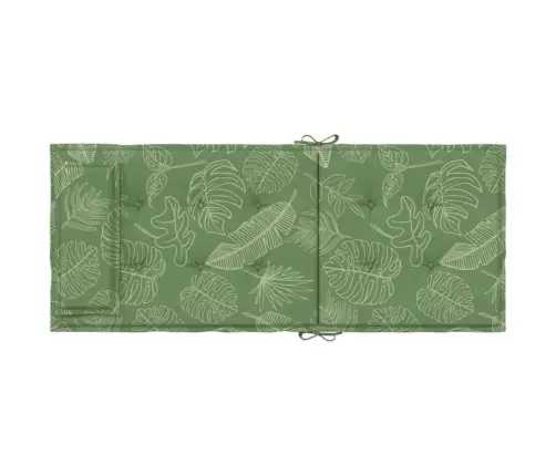 Kõrge Seljatoega Toolipadjad 4 Tk, Lehemuster, Oxford Kangas