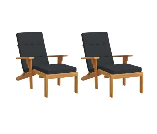 Terrassitooli Istmepadjad 2 Tk, Must, Oxford Kangas