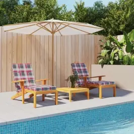 Terasos Kėdės Pagalvėlės, 2Vnt., Oksfordo Audinys, Languotos