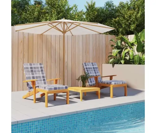 Terasos Kėdės Pagalvėlės, 2Vnt., Oksfordo Audinys, Languotos