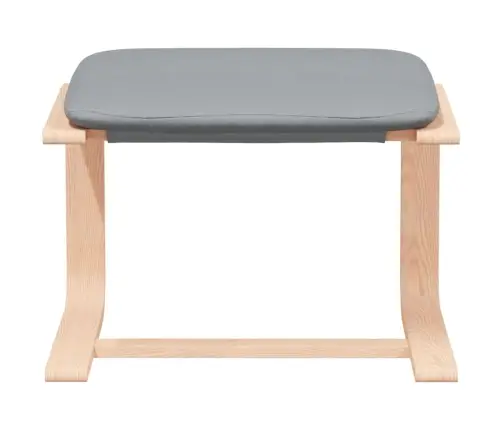 Poilsio Kėdė Su Pakoja, Šviesiai Pilkos Spalvos, Audinys