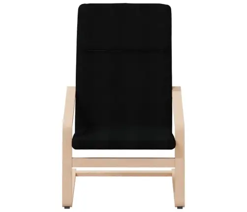Atpūtas Krēsls Ar Kājsoliņu, Melns Audums Vidaxl
