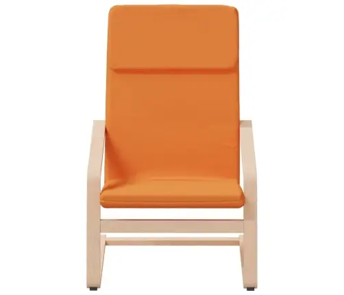 Atpūtas Krēsls Ar Kājsoliņu, Tumši Dzeltens Audums Vidaxl