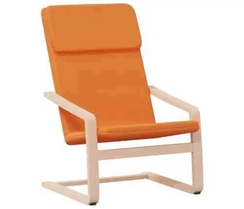 Atpūtas Krēsls Ar Kājsoliņu, Tumši Dzeltens Audums Vidaxl