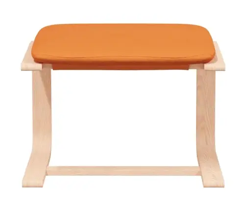 Atpūtas Krēsls Ar Kājsoliņu, Tumši Dzeltens Audums Vidaxl